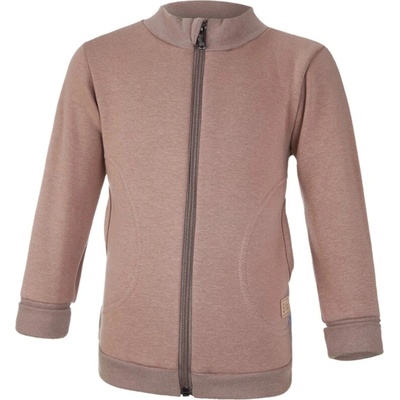 LITTLE ANGEL Mikina hřejivá rozepínací hnědá – Zboží Mobilmania