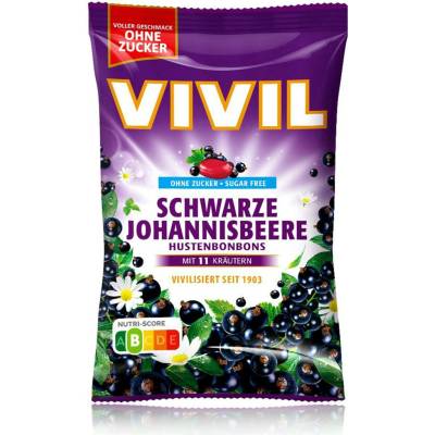 Vivil s příchutí černého rybízu bez cukru 120 g