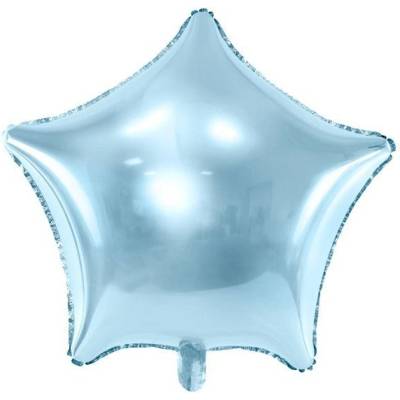 Party Deco Фолиев Балон Звезда в Небесно Синьо, 48см (fb3m-011)
