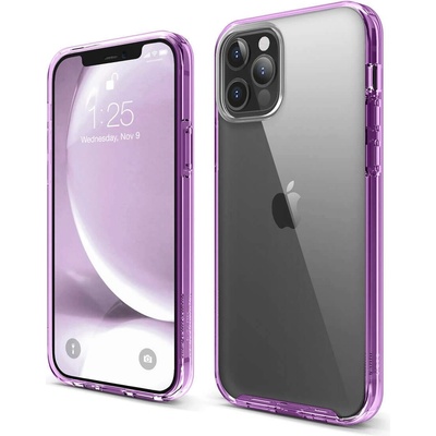 elago Hybrid Case - хибриден удароустойчив кейс за iPhone 12, iPhone 12 Pro (лилав)