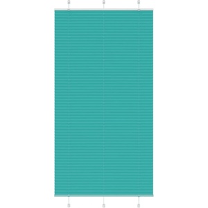 vidaXL Плисирана щора, петролно зелена, 105x200 см, ширина на плата 104, 4 см, полиестер (4015416)