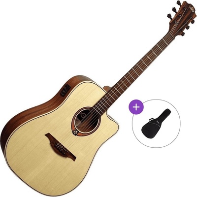 LÂG GUITARS Tramontane 88 T88DCE Basic SET Natural Електро-акустична китара Дреднаут