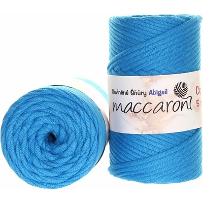 Maccaroni Abigail 5 mm Tyrkysová