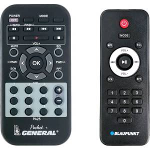 GENERAL Blaupunkt pa-25, pa-12, pa-10, pa-20, bm06, mb10 - дистанционно управление дубликат (pa-25, pa-12, pa-10, pa-20, bm06, mb10) Дистанционно