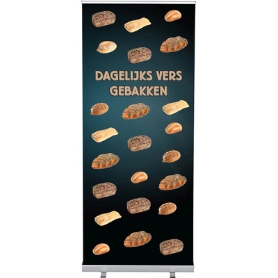 Jansen Display Set Roll-baneru Budget s vytištěným motivem, Chléb, holandsky, 870 x 2080 mm
