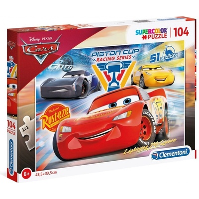 Clementoni SuperColor Cars 3 Piston Cup Legends Пъзел За момчета 6+ години 104 бр