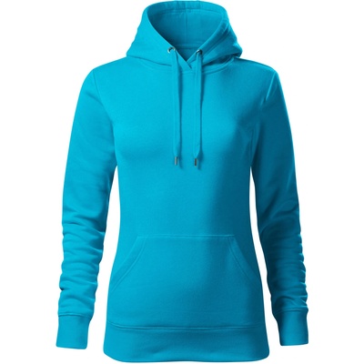 MALFINI Malfini cape free f14 / Дамски суичър с качулка тип кенгуру - тюркоазено l (f144415)