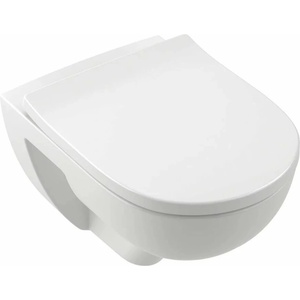 Villeroy & Boch O. Novo TwistFlush Комплект за окачване на тоалетна чиния Rimless с капак с плавно затваряне, бял (5660CL01)