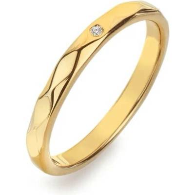 Hot Diamonds pozlacený prsten s diamantem Harlequin DR322