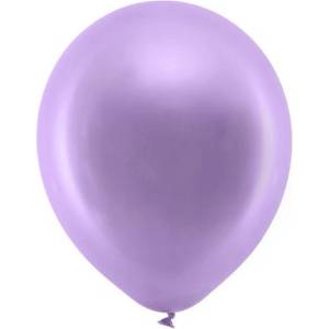 Party Deco Латексови Балони Металик, Виолетово 30см (rb30m-014)