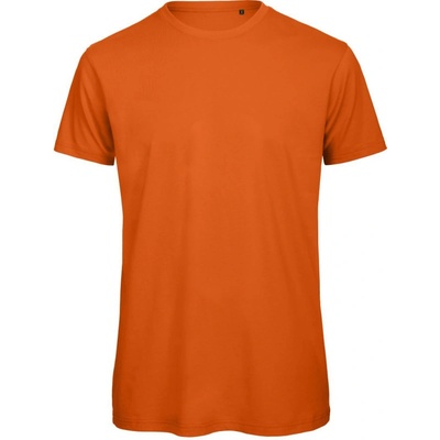 B&C tričko Inspire T medium fit z bio bavlny krátký rukáv pánské oranžové urban
