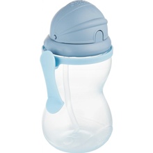 Canpol babies sportovní láhev s brčkem velká modrá 370 ml