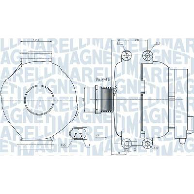 Alternátor MAGNETI MARELLI 063732009010