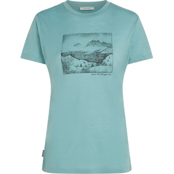 Icebreaker Women Merino 150 Tech Lite SS Tee Terrain Размер: S / Цвят: светло син