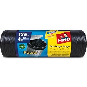 FINO Кошче за боклук, 135 л, 10 бр. , 70x107 см, 28 , FINO "Power", черно 8571051280 (8571051280)