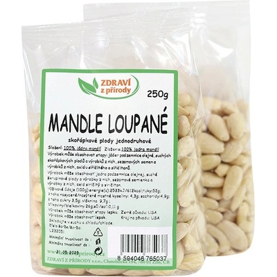 Zdraví z přírody Mandle loupané 250 g
