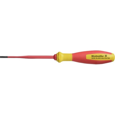 Weidmüller SDIS SLIM 0.6X3.5X100 šroubovák pro šrouby Microstix Šířka čepele: 3.5 mm Délka dříku: 100 mm