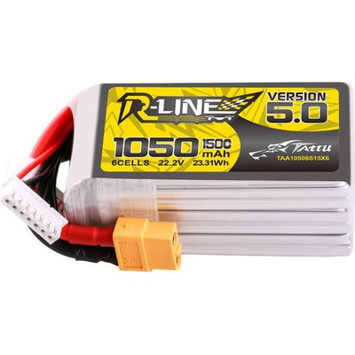 Tattu Akumulátor R-Line 5.0 1050mAh 22.2V 6S 150C XT60 Plug