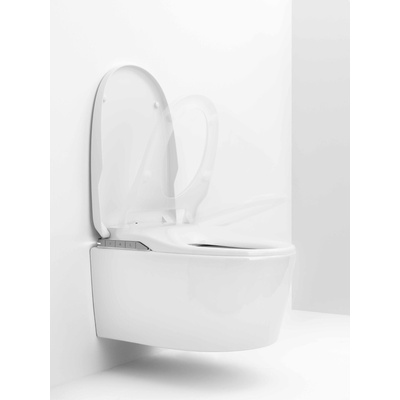 Roca Конзолна тоалетна чиния A803104001, Smart, седалка и капак, порцелан, бял, 41x60x47.7см (A803104001)