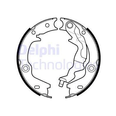 Sada brzd. čeľustí parkov. brzdy DELPHI LS2161