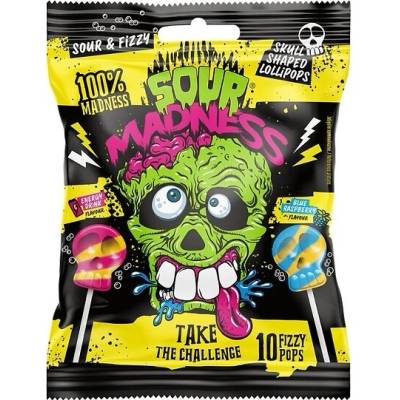 Argo Sour Madness Sour & Fizzy Lollipops 90 g