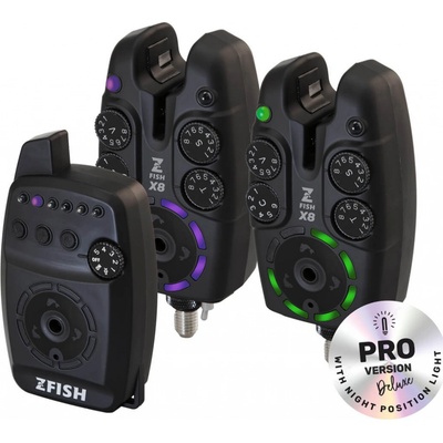 ZFISH Sada Hlásičů Bite Alarm Set Zx8 PRO 2+1 – Zboží Dáma