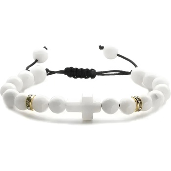 HARAHU Гривна Ethnic Cross - Бяла KP29847 (29847)