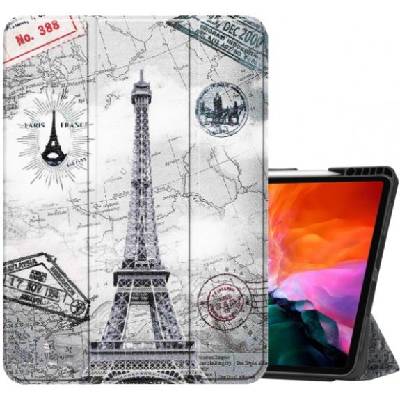 Калъф с място за Apple Pencil и функция събуждане / сън за iPad Air 4 (2020) / Air 5 (2022) / Pro 11" (2018) - Айфеловата кула (30715)