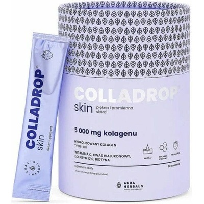 Aura Herbals Colladrop Beauty HMG Collagen 5000 mg St RAW berry 30 sáčkov
