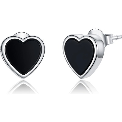 Olivie strieborné náušnice BLACK ♥ 4565
