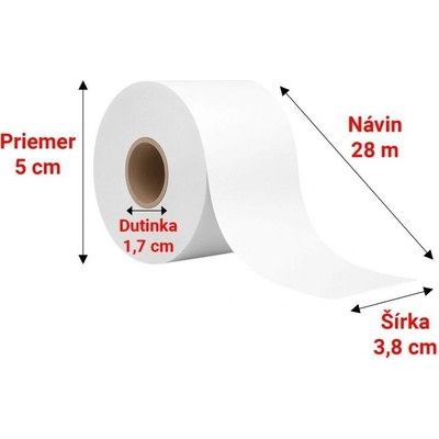 38/50/17 - 252 V (28m) termo kotúčik