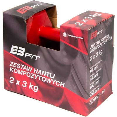 EBfit sada jednoručích činek 2x3kg