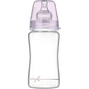 LOVI Стъклено шише Lovi - Baby Shower, 250 ml, Розово (74/204_g)