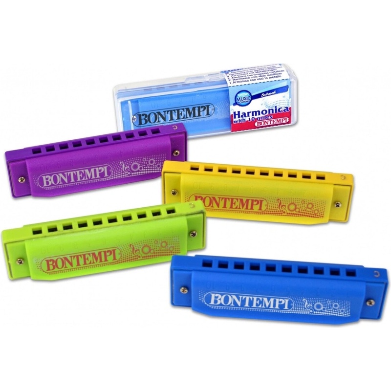 Bontempi Harmonica 24 Notes En Métal – Jouet Musical Dès 3 Ans, Facile à Jouer, 302420