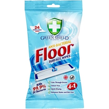 Green shield Floor Anti-bacterial vlhčené čistiace obrúsky 24 ks