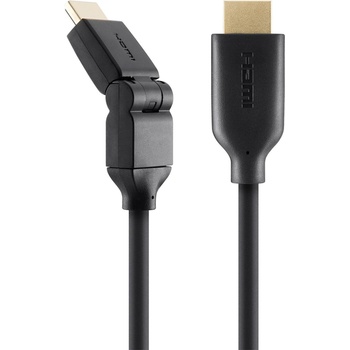 Belkin Dual Swivel HDMI кабел - 2 м - Черен KP36398 (36398)