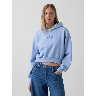 GAP Crop VintageSoft s logom modrá