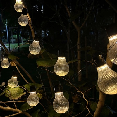 Garden Line Solární LED světelný řetěz Stripes 3,8 m černý/teplá bílá