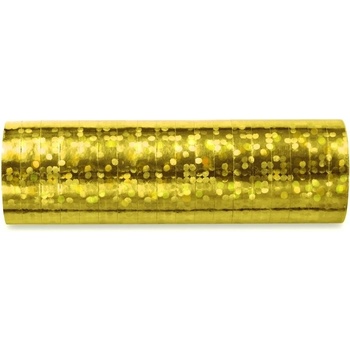 Serpentíny holografické zlaté 3,8m
