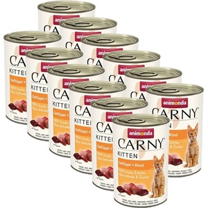 Animonda Carny Kitten - Говеждо и птиче месо 12 x 400 г