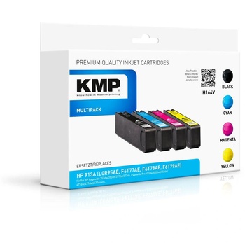 Compatible KMP HP 913A Multipack касети за принтер, 4 бр. - черно/синьо/магента/жълто (1750,4005)