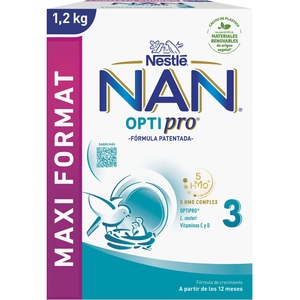 Nestle Млечна напитка на прах Nestle Nan - Optipro 3, 12 м+, 1200 g (12579061) - ozone