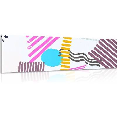 Obraz Memphis vzor - 150x50
