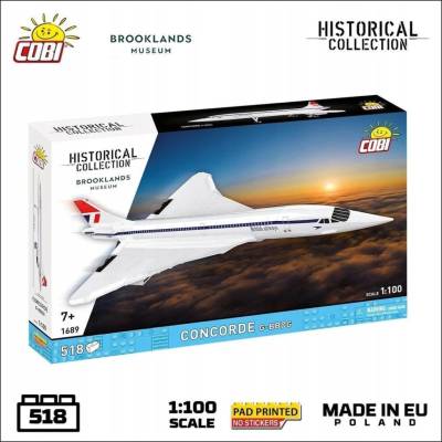 COBI 1689 Historical Collection Nadzvukové dopravní letadlo CONCORDE G-BBDG 1:100 – Zbozi.Blesk.cz
