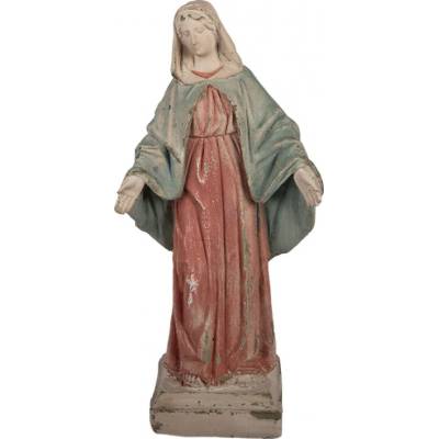 Clayre & Eef Béžová keramická dekorativní figurka Marie – 20x14x44 cm