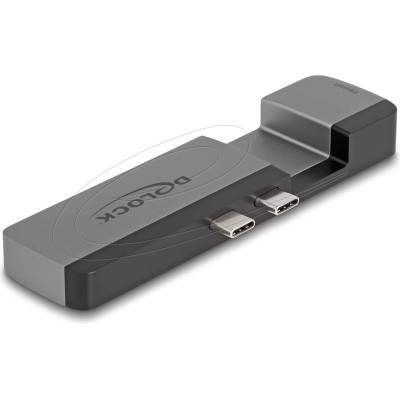 Delock Докинг станция Delock for MacBook Pro / MacBook Air Thunderbolt 4, 5K Резолюция / 100 W PD / 10 Gbps Hub / LAN / Audio (DELOCK-87757)