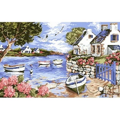 Казанлъшки гоблени Гоблен Крайморска идилия Puppets (Унгарски)