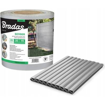 Stínící panelové pásy 450 g/m2 – 19 Cm x 35 m světle šedá BRADAS ZAHRADA