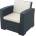 Bogdan Furniture Am Кресло Monako, антрацит с възглавници
