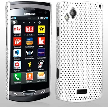 Image 1 of Samsung S8530 Wave II Твърд Капак Бял + Протектор